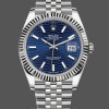Replica Rolex Datejust 41mm Pre owned Blue Motif Dial Jubilee Bracelet 126334 Elegantes Design