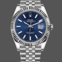 Replica Rolex Datejust 41mm Pre owned Blue Motif Dial Jubilee Bracelet 126334