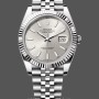 Replica Rolex Datejust 41mm Edelstahl 126334 0004 Silber Index Jubilee Herrenuhr