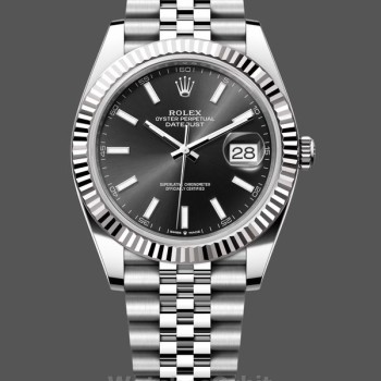 Replica Rolex Datejust 41mm Edelstahl 126334 0018 Schwarzes Index Jubiläum