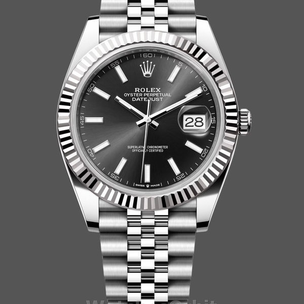 Replica Rolex Datejust 41mm Edelstahl 126334 0018 Schwarzes Index Jubiläum Klassisches Design