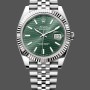 Replica Rolex Datejust 41mm Stainless Steel 126334 0030 Mint Green Dial Fluted Jubilee