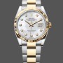 Replica Rolex Datejust 41mm Steel and Yellow Gold 126333 0017 White Mop Diamond Oyster