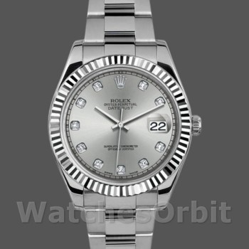 Replica Rolex Datejust II 116334 Silber Diamant Zifferblatt 41mm Herren Replica Uhr