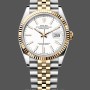 Replica Rolex Datejust m126233 0019 Weißes Index-Zifferblatt Geriffelte Lünette 36MM Unisex Replica Uhr