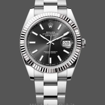 Replica Rolex Datejust m126334 0017 Geriffelte Lünette Schwarzes Zifferblatt 41MM Herren Replica Uhr