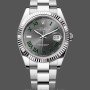 Replica Rolex Datejust m126334 0021 Fluted Bezel Grey Wimbledon Dial 41MM Herren Replica Uhr