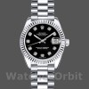 Replica Rolex Datejust m178274 Black Diamond Dial Fluted Bezel 31MM Lady Replica Uhr Exklusive Damen Replica Uhr online kaufen