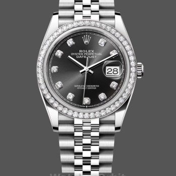 Replica Rolex Datejust Stainless Steel 126284RBR 0019 Black Diamond Jubilee