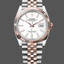 Replica Rolex Datejust Steel & Everose Gold White Dial M126231 0017