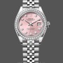Replica Rolex Datejust Steel White Gold Pink Dial m279384rbr 0003 28mm Lady Replica Uhr
