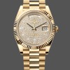 Replica Rolex Day Date 40 Gelbgold Pave Diamant Zifferblatt M228238 0054 Herrenuhr Stilvolles Accessoire