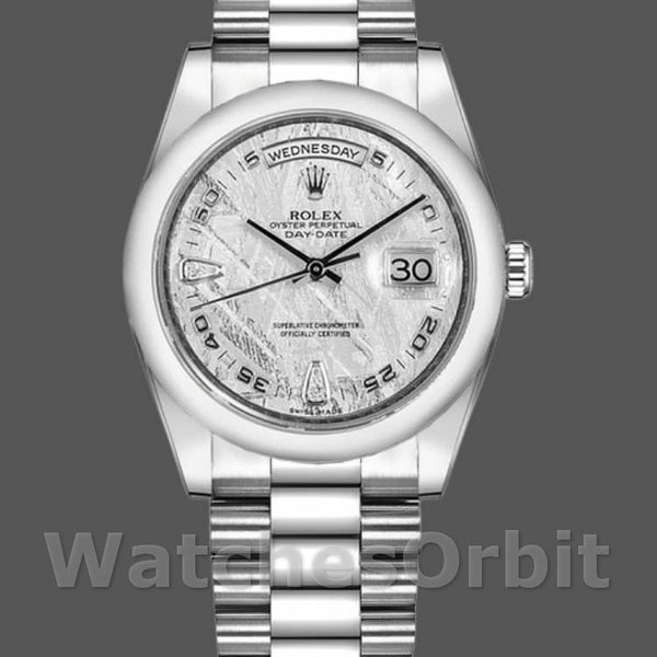 Replica Rolex Day Date 118206 Meteorite Grey Dial 36mm Unisex Replica Uhr, Nachbau, Hochwertige Nachbildung