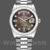 Replica Rolex Day Date 118206 Mother of Pearl Black Dial 36mm Unisex Replica Uhr, Imitat, Klassisches Design
