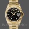 Replica Rolex Day-Date 118208 Black Dial Automatic Yellow Gold 36mm Unisex Replica Uhr, Nachbau, Exklusive Verarbeitung
