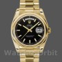 Replica Rolex Day-Date 118208 Black Dial Automatic Yellow Gold 36mm Unisex Replica Uhr
