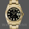 Replica Rolex Day-Date 118208 Black Diamond Dial Yellow Gold 36mm Unisex Replica Uhr, Replika Uhren, Hochwertige Nachbildung