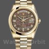 Replica Rolex Day-Date 118208 Black MOP Diamond Dial 36mm Unisex Replica Uhr, Replik, Hochwertige Nachbildung