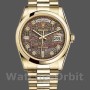 Replica Rolex Day-Date 118208 Black MOP Diamond Dial 36mm Unisex Replica Uhr