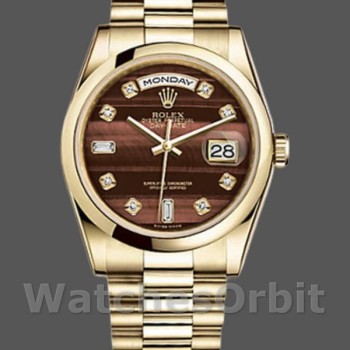 Replica Rolex Day-Date 118208 Bulls Eye Diamonds Dial 36mm Unisex Replica Uhr