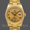 Replica Rolex Day-Date 118208 Champagner Zifferblatt Römische Ziffern 36mm Unisex Replica Uhr, Imitat, Elegantes Design