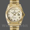 Replica Rolex Day-Date 118208 Gelbgold Römische Ziffer Pyramide Elfenbein Zifferblatt 36mm Unisex Replica Uhr, Exakte Nachbildung, Edle Materialien