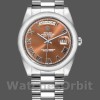 Replica Rolex Day-Date 118209 Kupferbraunes Zifferblatt 36mm Unisex Replica Uhr, Nachbau, Edle Materialien