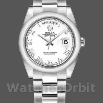 Replica Rolex Day-Date 118209 White Dial 36mm Unisex Replica Uhr
