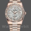 Replica Rolex Day-Date 118235 Everose Gold Meteorite Diamond Dial 36mm Unisex Replica Uhr, Imitat, Exklusive Verarbeitung