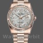 Replica Rolex Day-Date 118235 Everose Gold Meteorite Diamond Dial 36mm Unisex Replica Uhr