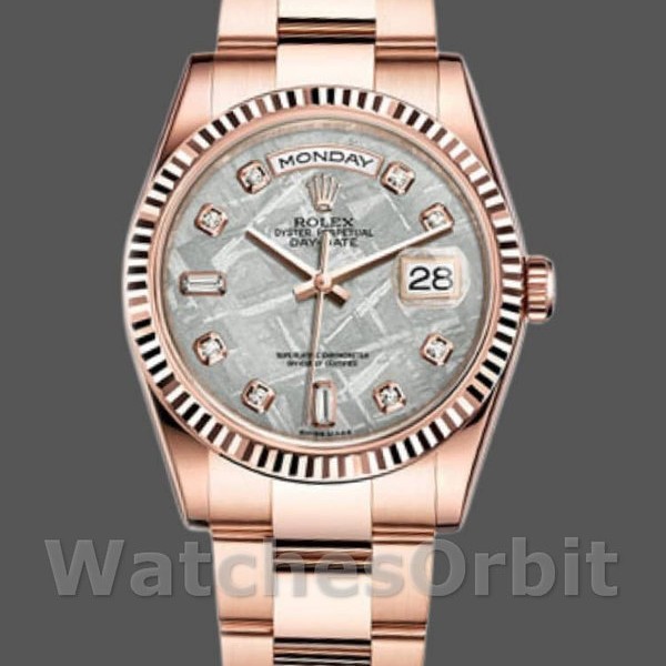 Replica Rolex Day-Date 118235 Meteorite Diamond Dial 36mm Unisex Replica Uhr, Imitat, Exklusive Verarbeitung