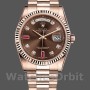 Replica Rolex Day-Date 118235 Rose Gold Chocolate Brown Dial 36mm Unisex Replica Uhr