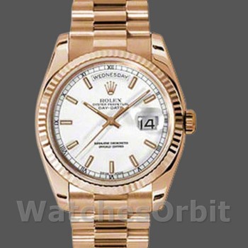 Replica Rolex Day-Date 118235 White Dial 36mm Unisex Replica Uhr