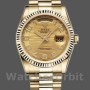Replica Rolex Day-Date 118238 Arabic Numeral Wave Champagne Dial Gelbgold 36mm Unisex Replica Uhr