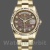 Replica Rolex Day-Date 118238 Black MOP Diamond Dial 36mm Unisex Replica Uhr, Replika Uhren, Präzise Verarbeitung