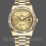 Replica Rolex Day-Date 118238 Champagner Zifferblatt 36mm Unisex Replica Uhr