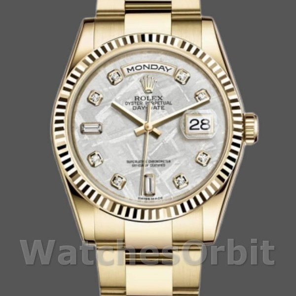 Replica Rolex Day-Date 118238 Diamond Meteorite Dial 36mm Unisex Replica Uhr, Replica Uhr, Hochwertige Nachbildung