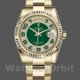 Replica Rolex Day-Date 118238 Green Diamond Pave Dial 36mm Unisex Replica Uhr