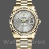 Replica Rolex Day-Date 118238 Silber Zifferblatt Geriffelte Lünette 36mm Unisex Replica Uhr, Replica Uhr, Elegantes Design