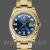 Replica Rolex Day-Date 118238 Gelbgold Blaues Diamant Zifferblatt Unisex Replica Uhr, Replika Uhren, Luxuriöse Optik