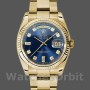 Replica Rolex Day-Date 118238 Gelbgold Blaues Diamant Zifferblatt Unisex Replica Uhr