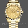 Replica Rolex Day-Date 118238 Gelbgold Champagner Jubiläum Diamant Zifferblatt 36mm Unisex Replica Uhr, Exakte Nachbildung, Elegantes Design