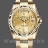 Replica Rolex Day-Date 118238 Gelbgold geriffelte Lünette Champagner Zifferblatt 36mm Unisex Replica Uhr, Replik, Hochwertige Nachbildung