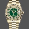 Replica Rolex Day-Date 118238 Gelbgold Grünes Diamant-Pave-Zifferblatt 36mm Unisex Replica Uhr, Replica Uhren, Exklusive Verarbeitung