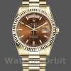 Replica Rolex Day-Date 118238 Gelbgold Index Cognac Zifferblatt 36mm Unisex Replica Uhr, Imitat, Klassisches Design