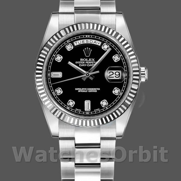 Replica Rolex Day-Date 118239 Black Diamonds Dial 36mm Unisex Replica Uhr, Replica Uhren, Elegantes Design