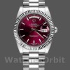 Replica Rolex Day-Date 118239 Cherry Red Dial Fluted Bezel 36mm Lady Replica Uhr, Replik, Klassisches Design