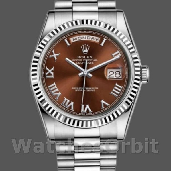 Replica Rolex Day-Date 118239 Chocolate Brown Dial 36mm Unisex Replica Uhr, Replica Uhr, Stilvolles Accessoire