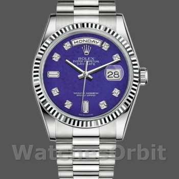 Replica Rolex Day-Date 118239 Diamond Lapis Lazuli Blue Dial 36mm Unisex Replica Uhr