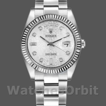Replica Rolex Day-Date 118239 Jubilee Silver Dial 36mm Unisex Replica Uhr